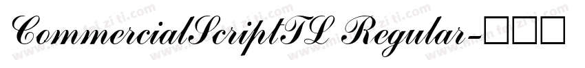 CommercialScriptTL Regular字体转换